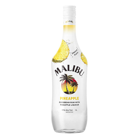 Malibu Pineapple Flavored Rum 1 Liter