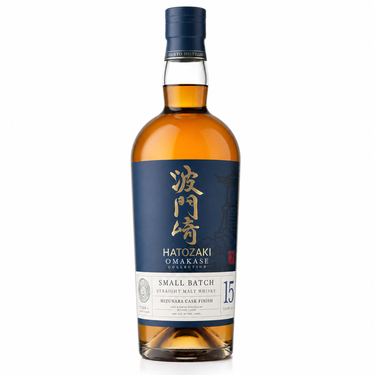 Hatozaki Omakase Collection Small Batch Mizunara Cask Finish 15 Year