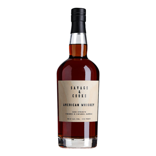 Savage & Cooke Cask Strength American Whiskey Finished in Zinfandel Barrels