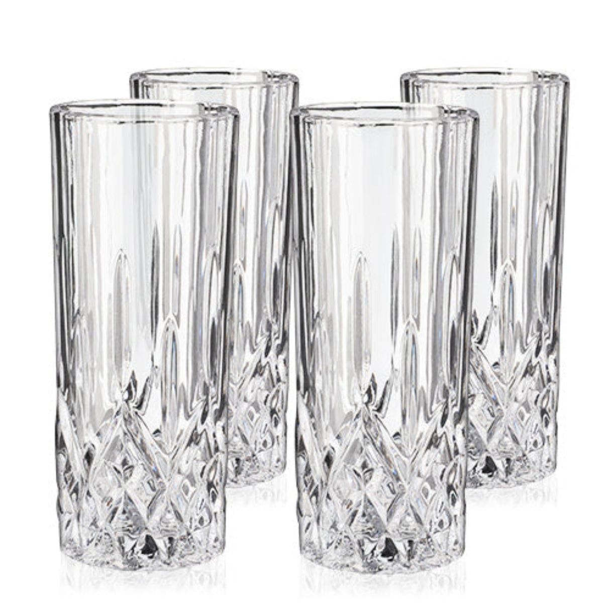 Admiral Crystal Highball Glasses, Set of 4-1