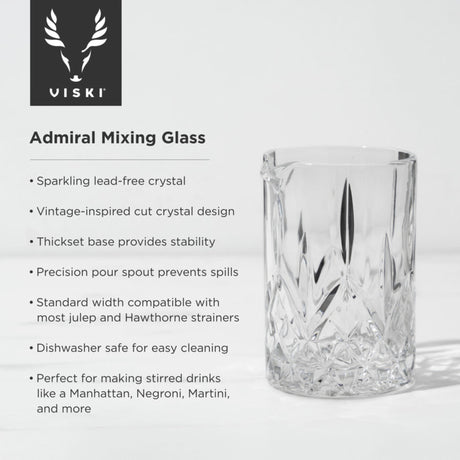 Admiral Crystal Mixing Glass-5