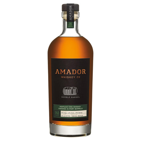 Amador Whiskey Co. Rye Whiskey Double Barrel Port Barrel Finished