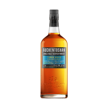 Auchentoshan Single Malt Scotch Three Wood Whiskey 86 Proof