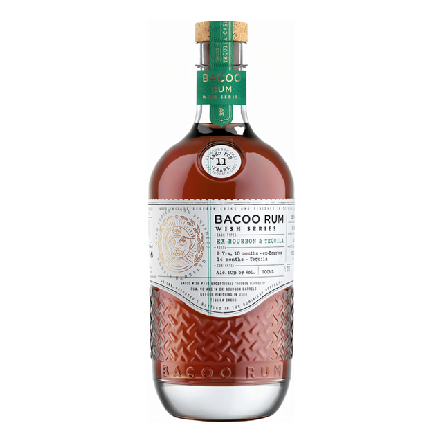 Bacoo Aged Rum Tequila Cask Finish Wish Series 11 Year