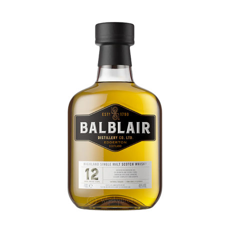 Balblair Highland Single Malt Scotch Whisky 12 Year Bottle