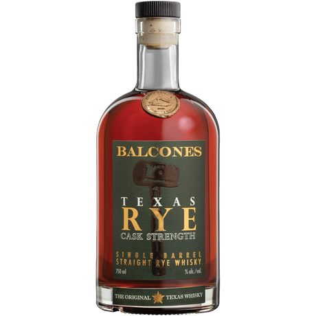 Balcones Straight Rye Whiskey Texas Rye Cask Strength Single Barrel 125
