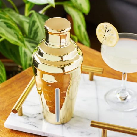 Belmont Measured Cocktail Shaker in Gold-3