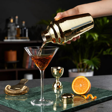 Belmont Measured Cocktail Shaker in Gold-4
