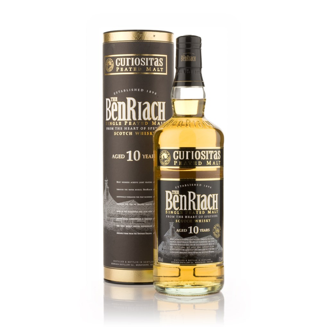 Benriach Curiositas 10 Year Old Peated Scotch Whiskey