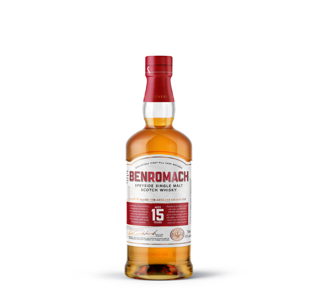 Benromach Speyside Single Malt Scotch 15 Year Old Whiskey