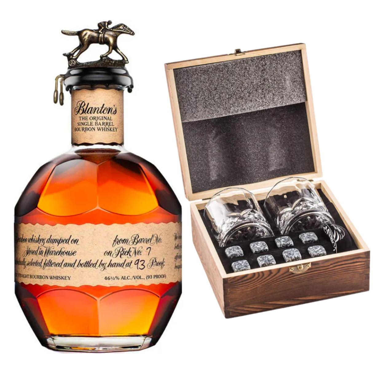 Blanton's Single Barrel Bourbon Whiskey 750ml With Gift