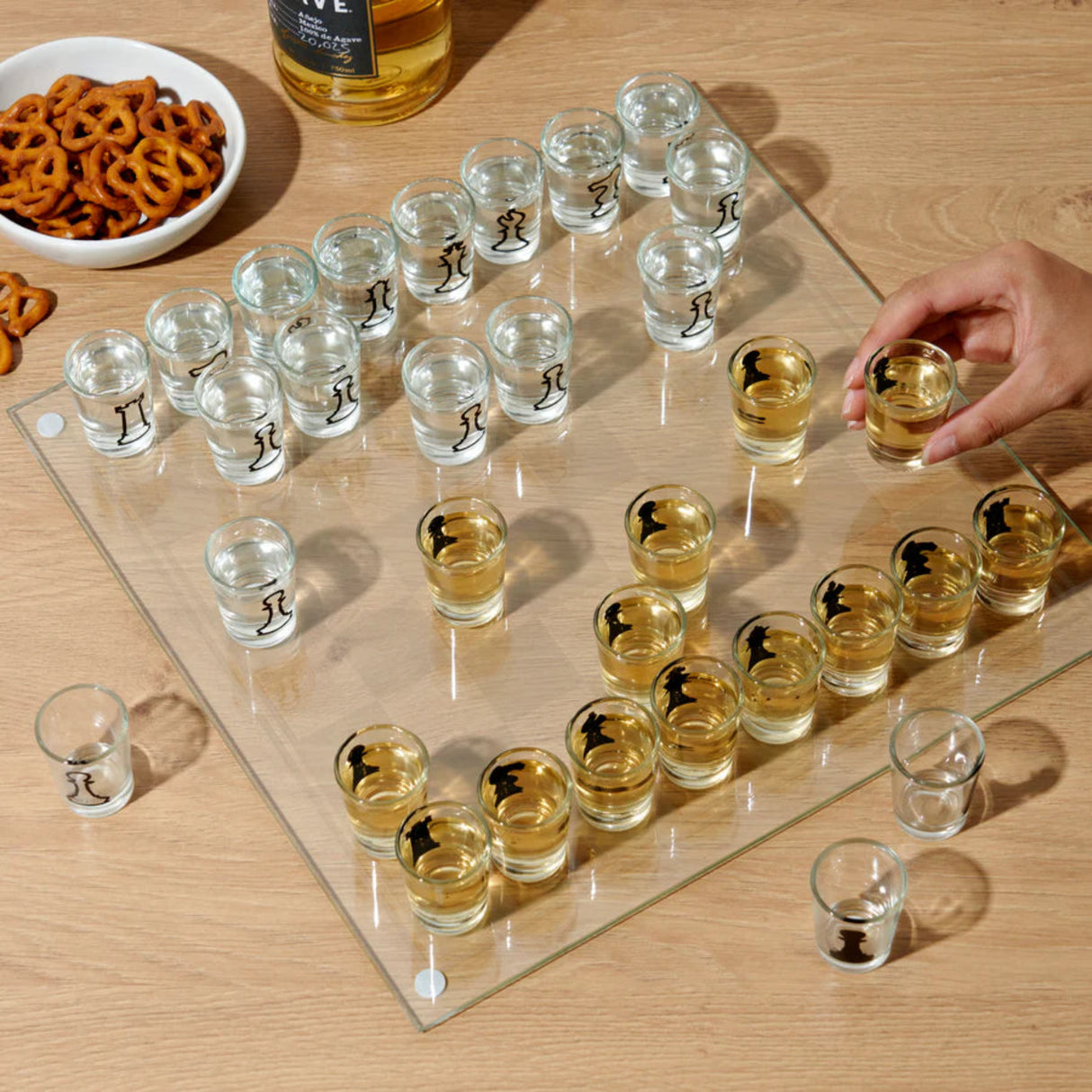 Blitz Shot Glass Chess Drinking Game-1