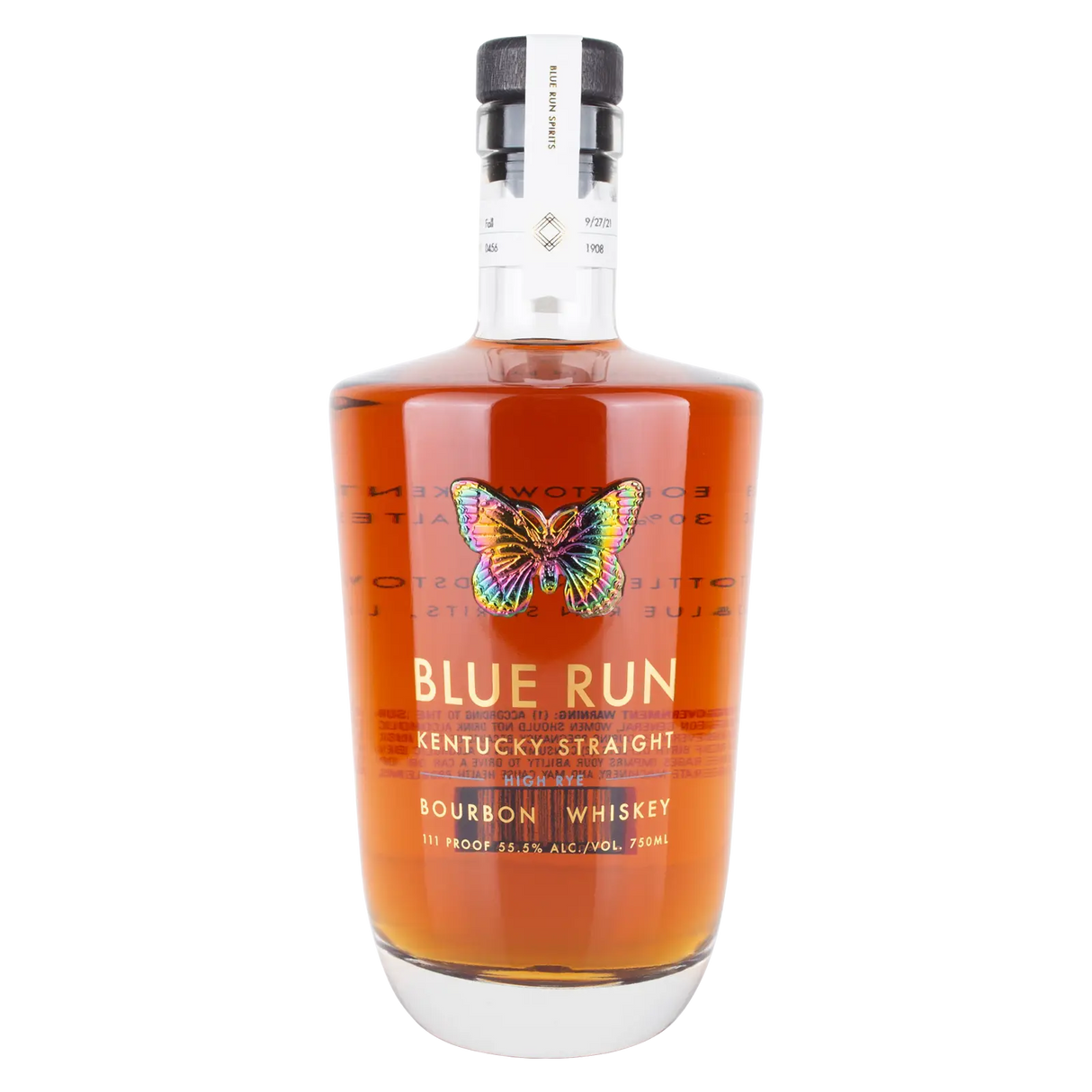 Blue Run Straight Rye Whiskey High Rye 111 Proof