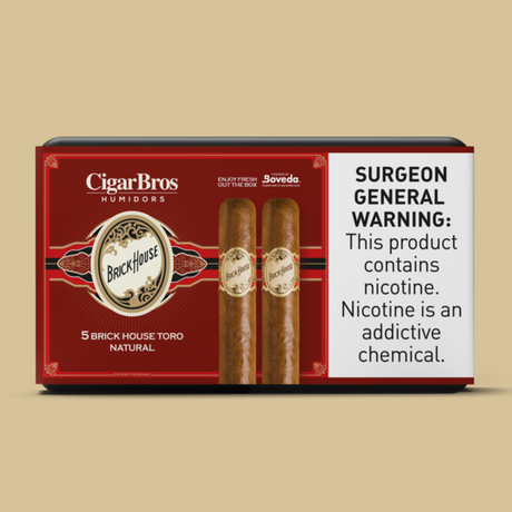 Brickhouse Toro Classic 6x52 - 5 Pack (Nicaraguan Habano Medium-Bodied) by CigarBros
