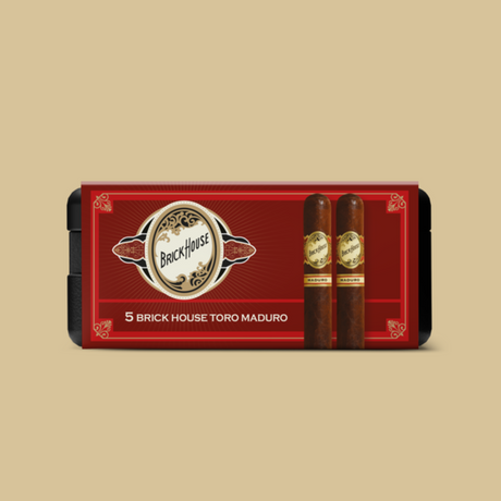 Brickhouse Toro Maduro 6x52 - 5 Pack (Brazilian Arapiraca Medium-Full-Bodied) by CigarBros-4