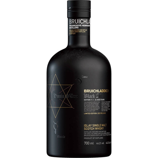 Bruichladdich 24 Year Old Islay Single Malt Scotch Whiskey – Black Art Edition 11.1 (Limited Edition 2023 Release)