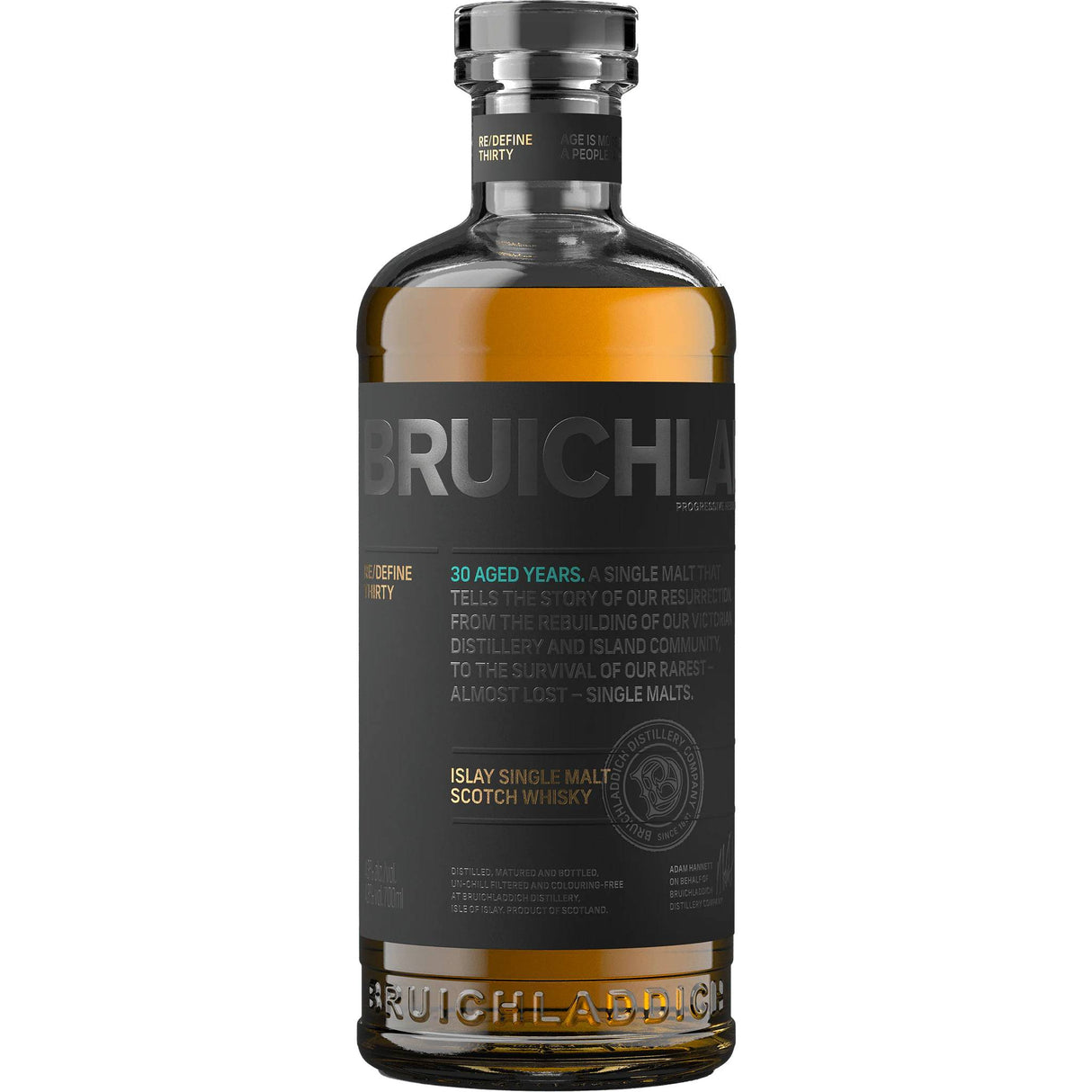 Bruichladdich 30 Year Re/Define Thirty Single Malt Scotch Whiskey