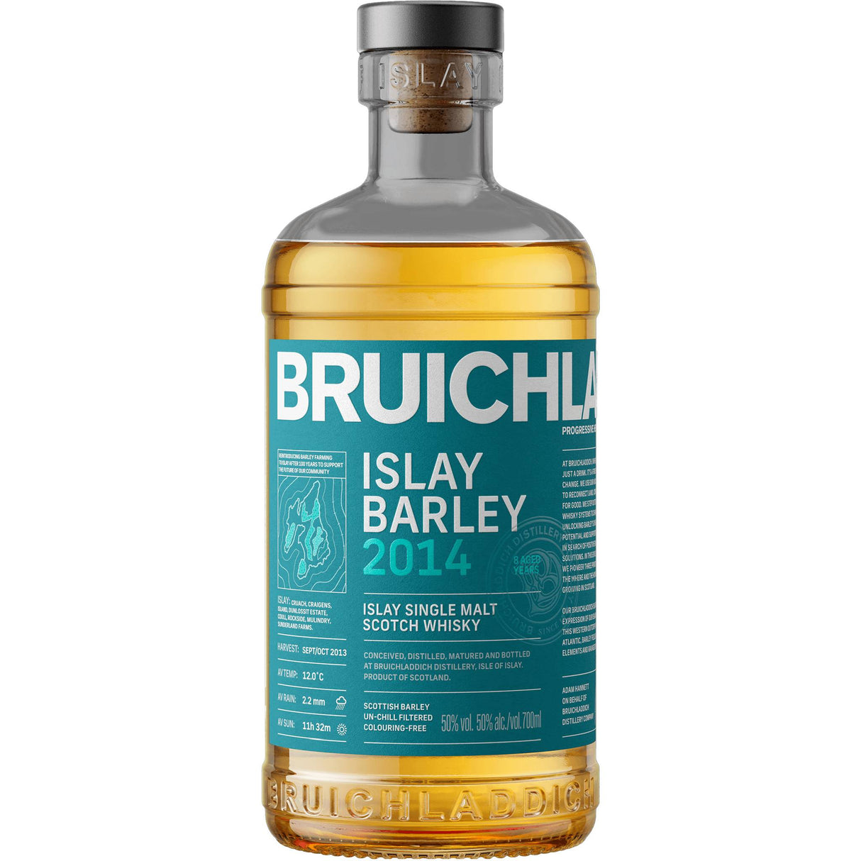 Bruichladdich Islay Barley 2014 Aged 8 Years Old Single Malt Scotch Whiskey