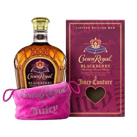 Crown Royal Blackberry X Juicy Couture - Bottle with velour bag and gift box