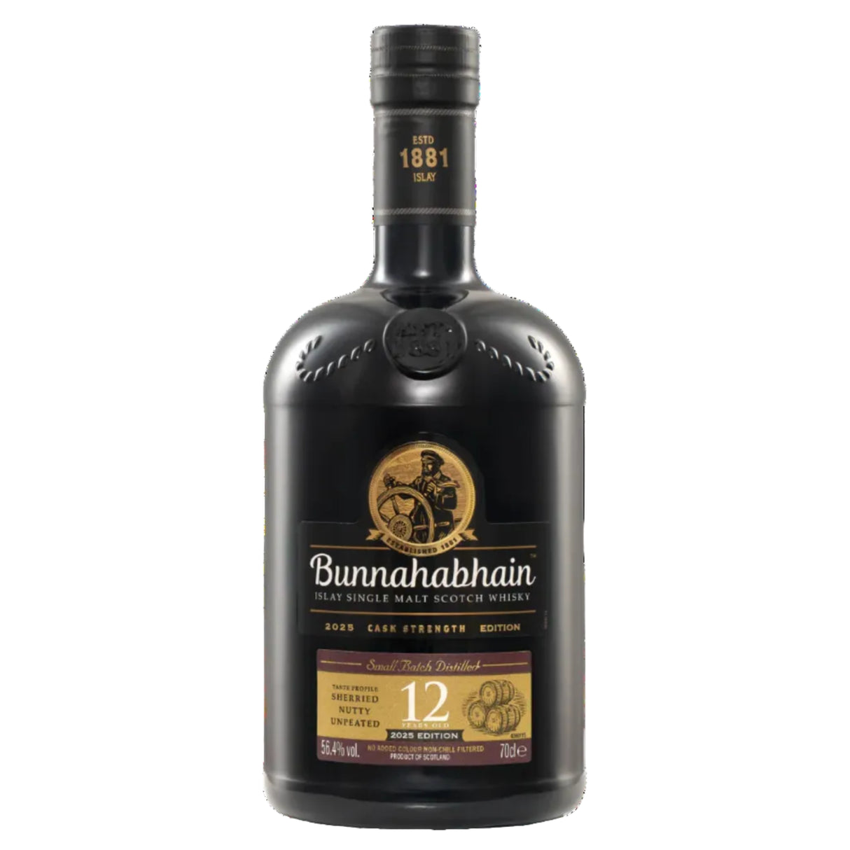 Bunnahabhain 12 Year Single Malt Scotch Whiskey – Cask Strength Small Batch (2025 Edition)-1
