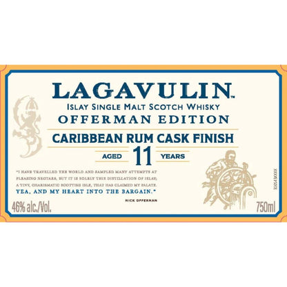 Lagavulin Offerman Edition 11 Year Caribbean Rum Cask Finish Single Malt Scotch Whisky
