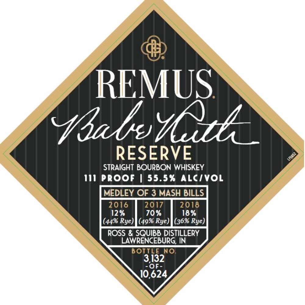 George Remus Babe Ruth Reserve Straight Bourbon Whiskey