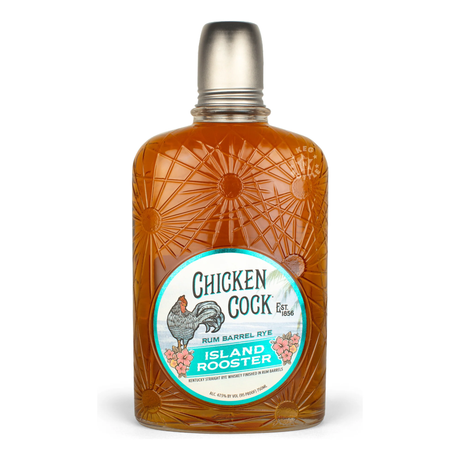 Chicken Cock Rooster Rum Barrel 4 Year Whiskey