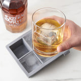 Colossal 2" Silicone Ice Cube Tray in Gray-3