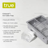 Colossal 2" Silicone Ice Cube Tray in Gray-5
