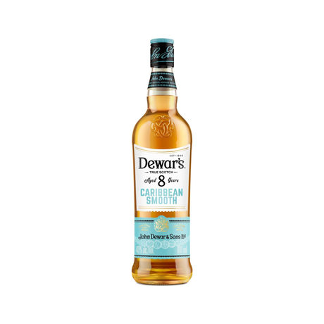 Dewar's Blended Scotch Caribbean Smooth Rum Cask Finish 8 Year Whiskey