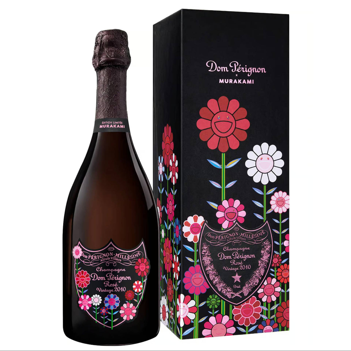 Dom Pérignon Champagne Brut Rosé 2010 Vintage – Murakami Limited Edition (With Gift Box)