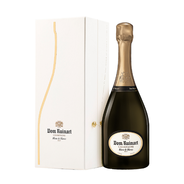 Dom Ruinart Champagne Extra Brut Blanc De Blancs 2010 W/ Second Skin Gift Box