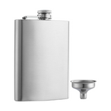 Flask for Liquor Matte Black 8 Oz Stainless Steel