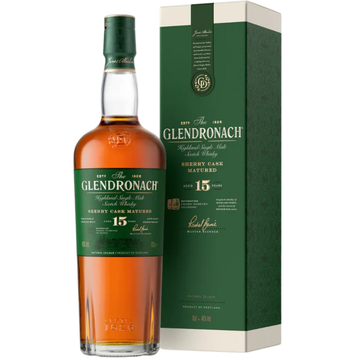 The GlenDronach 15 Year Old Single Malt Scotch Whiskey