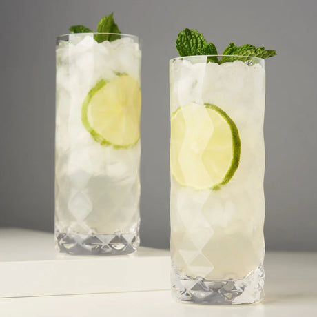 Gem Crystal Highball Glasses, Set of 2-3