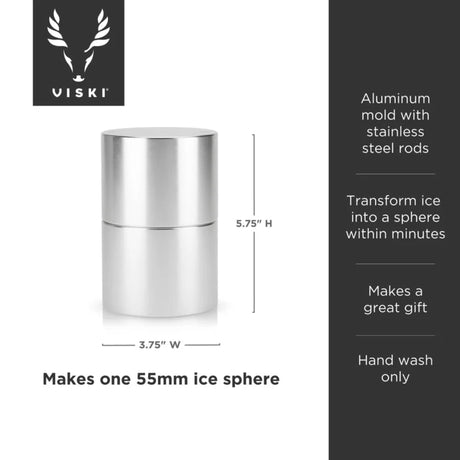 Glacier Rocks 55 mm Ice Ball Maker-6
