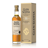 Glen Scotia Campbeltown Single Malt Scotch Whiskey – 18 Year Old Classic Malt | Aromatic & Spicy