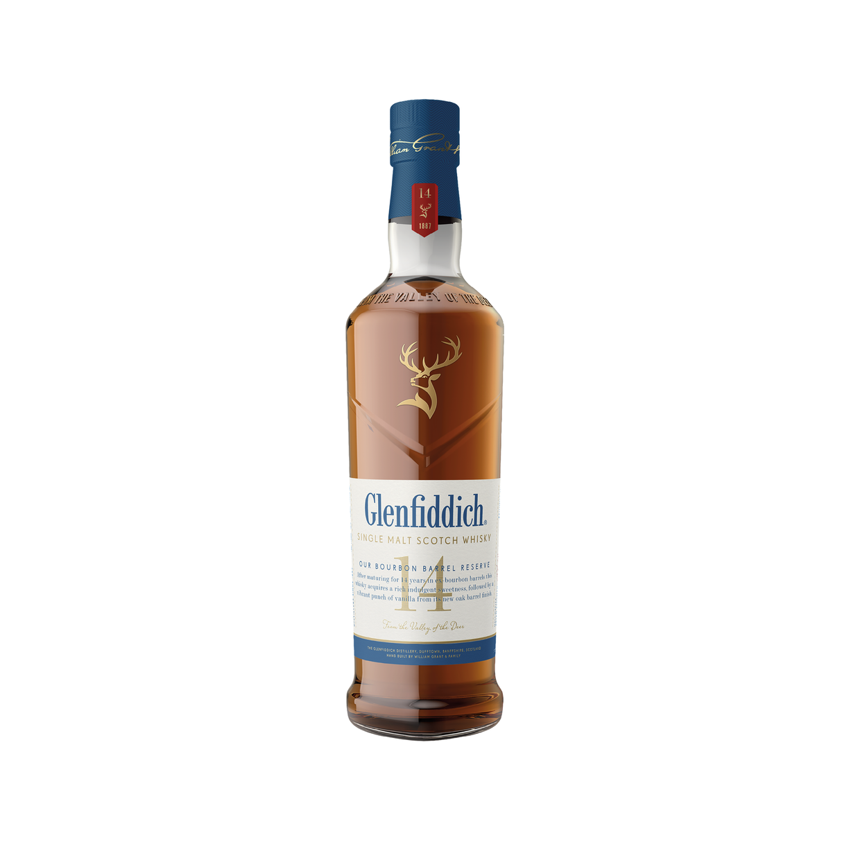 Glenfiddich 14 Year Old Bourbon Barrel Reserve Single Malt Scotch Whiskey