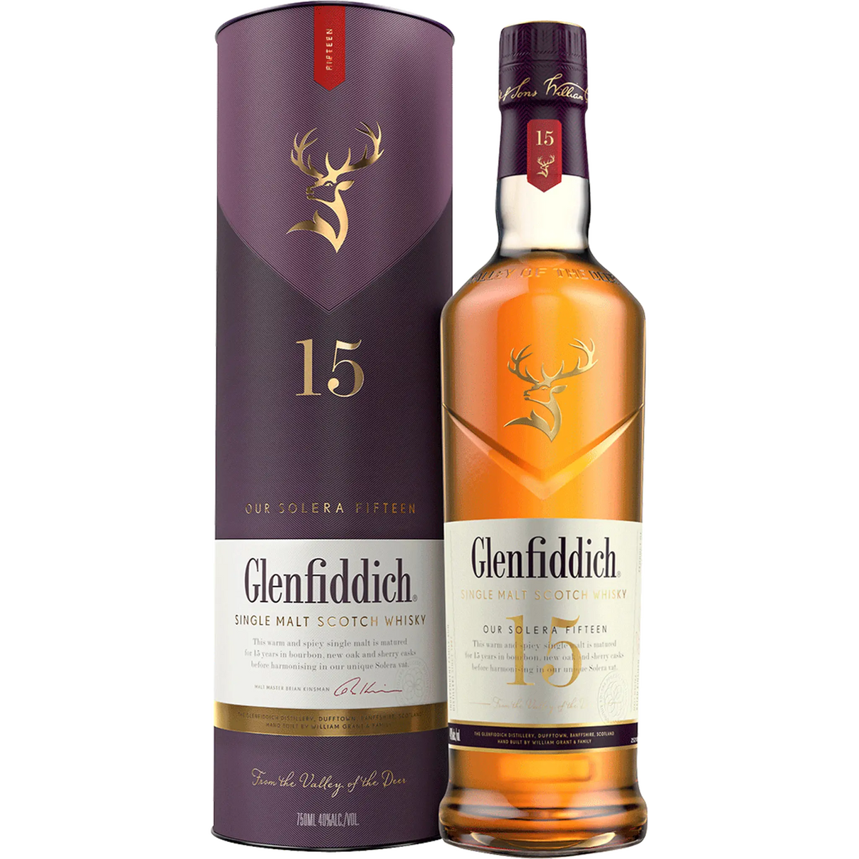 Glenfiddich 15 Year Old Single Malt Scotch Whiskey