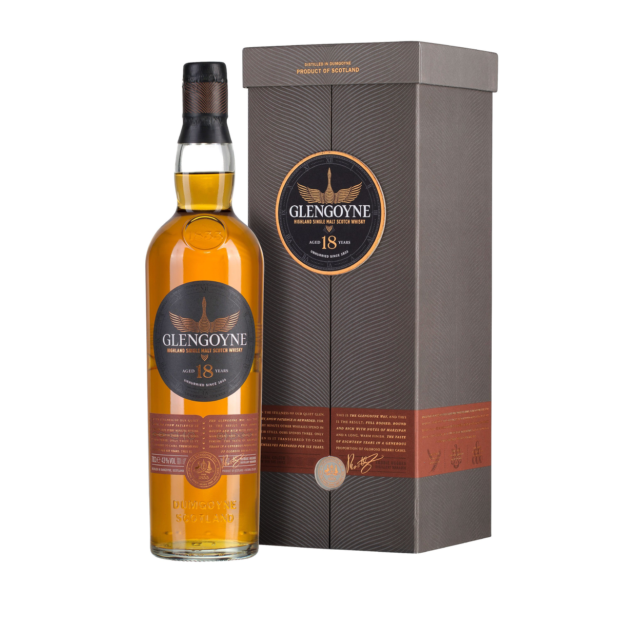 Glengoyne Single Malt Scotch 18 Year Whiskey