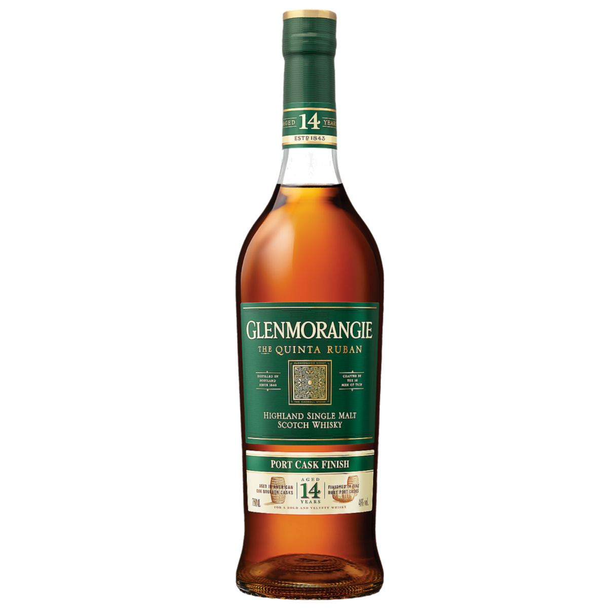 Glenmorangie Single Malt Scotch The Quinta Ruban 14 Year W Gift Box