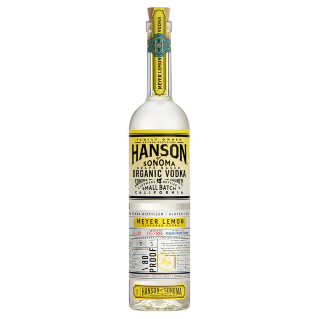 Hanson Of Sonoma Meyer Lemon Flavored Vodka Small Batch Limited Release