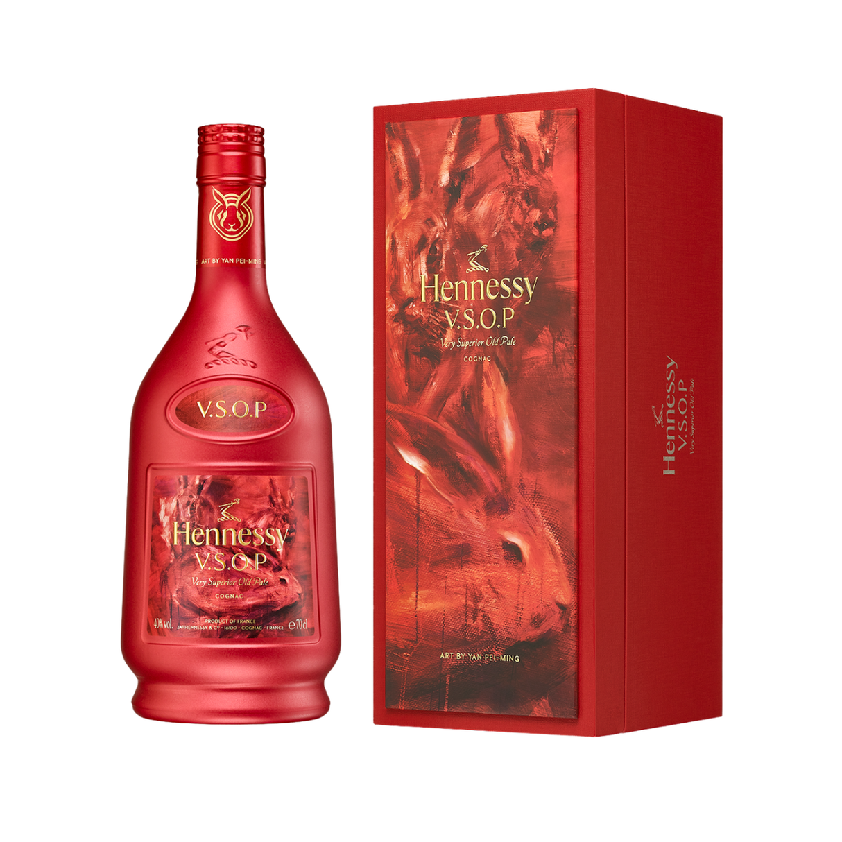 Hennessy Cognac Vsop Privilege Yan Pei-Ming Limited Edition 80 Lunar New Year 2023 W/ Gift Box