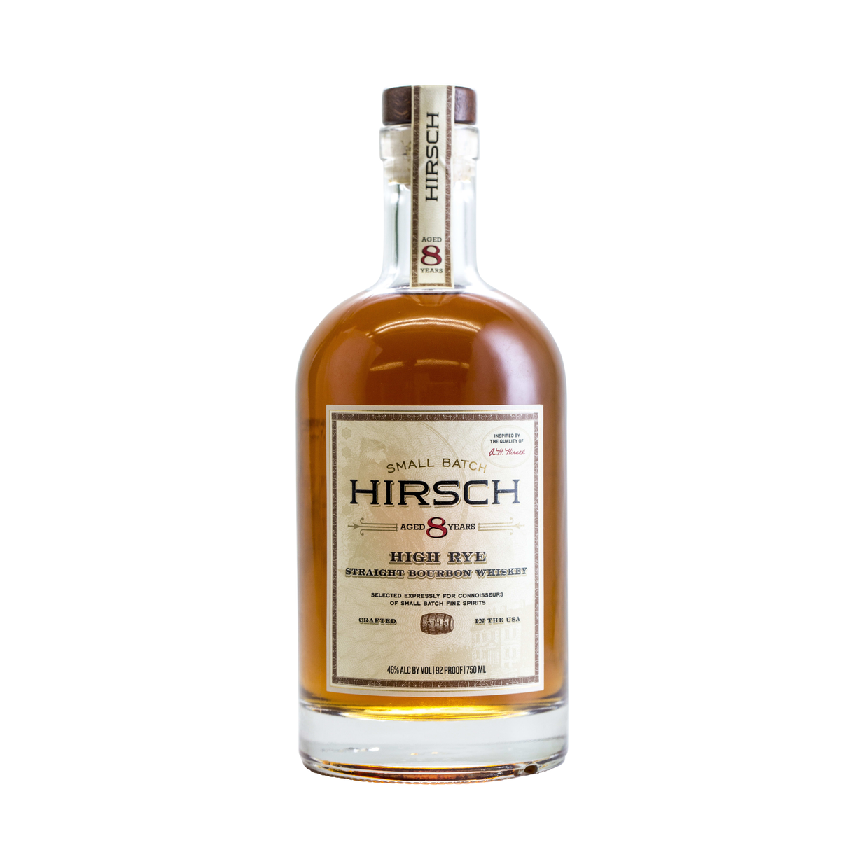 Hirsch Straight Bourbon The Single Barrel High Rye 8 Year Whiskey