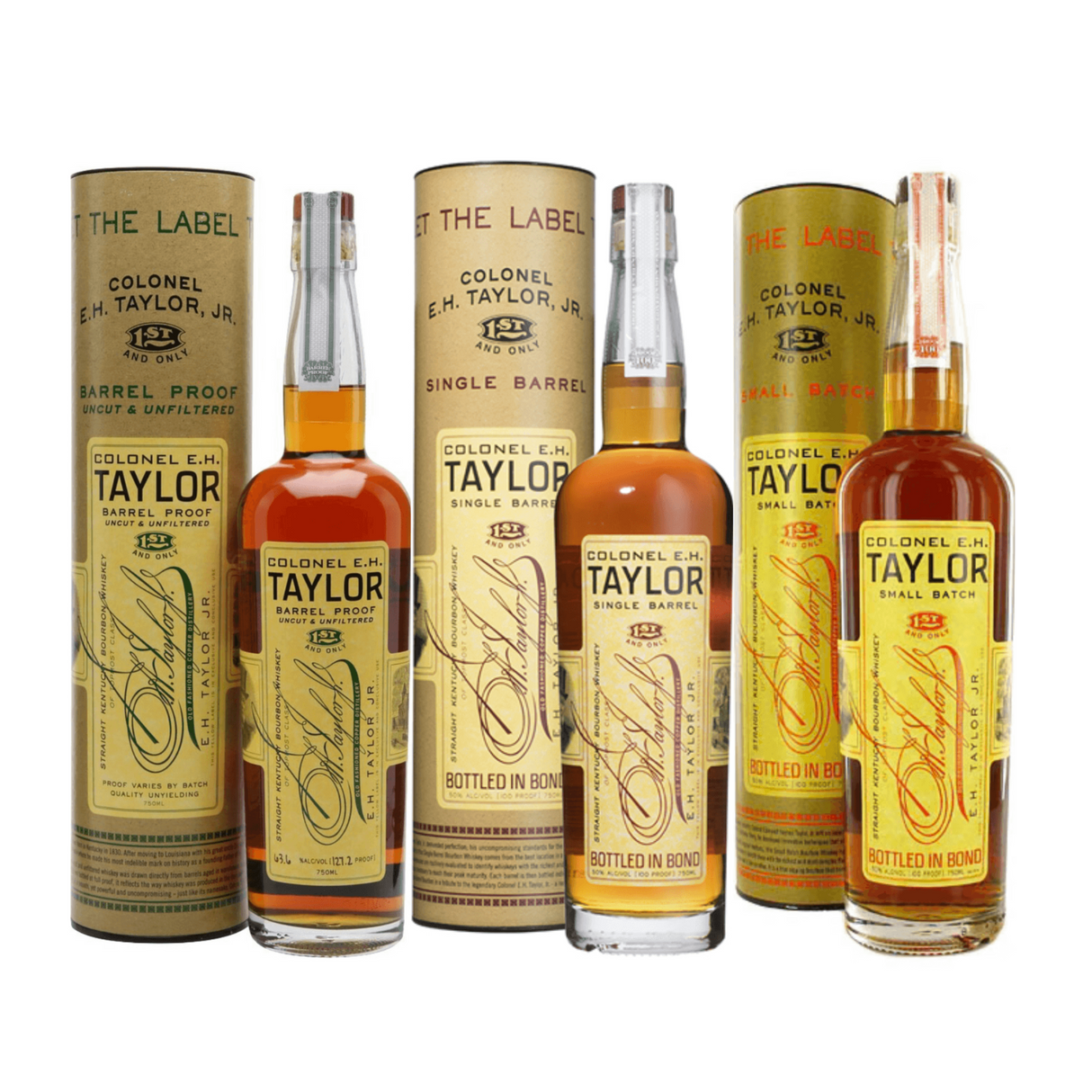 Colonel E.H. Taylor Single Barrel Bourbon & Barrel Proof & Small Batch Bourbon Combo