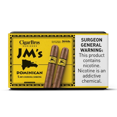 JM's Dominican Churchill Sumatra 6.75x50 - 5 Pack (Medium-Bodied) by CigarBros-1
