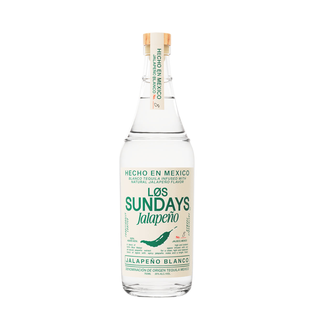 Los Sundays Jalapeno Blanco Tequila