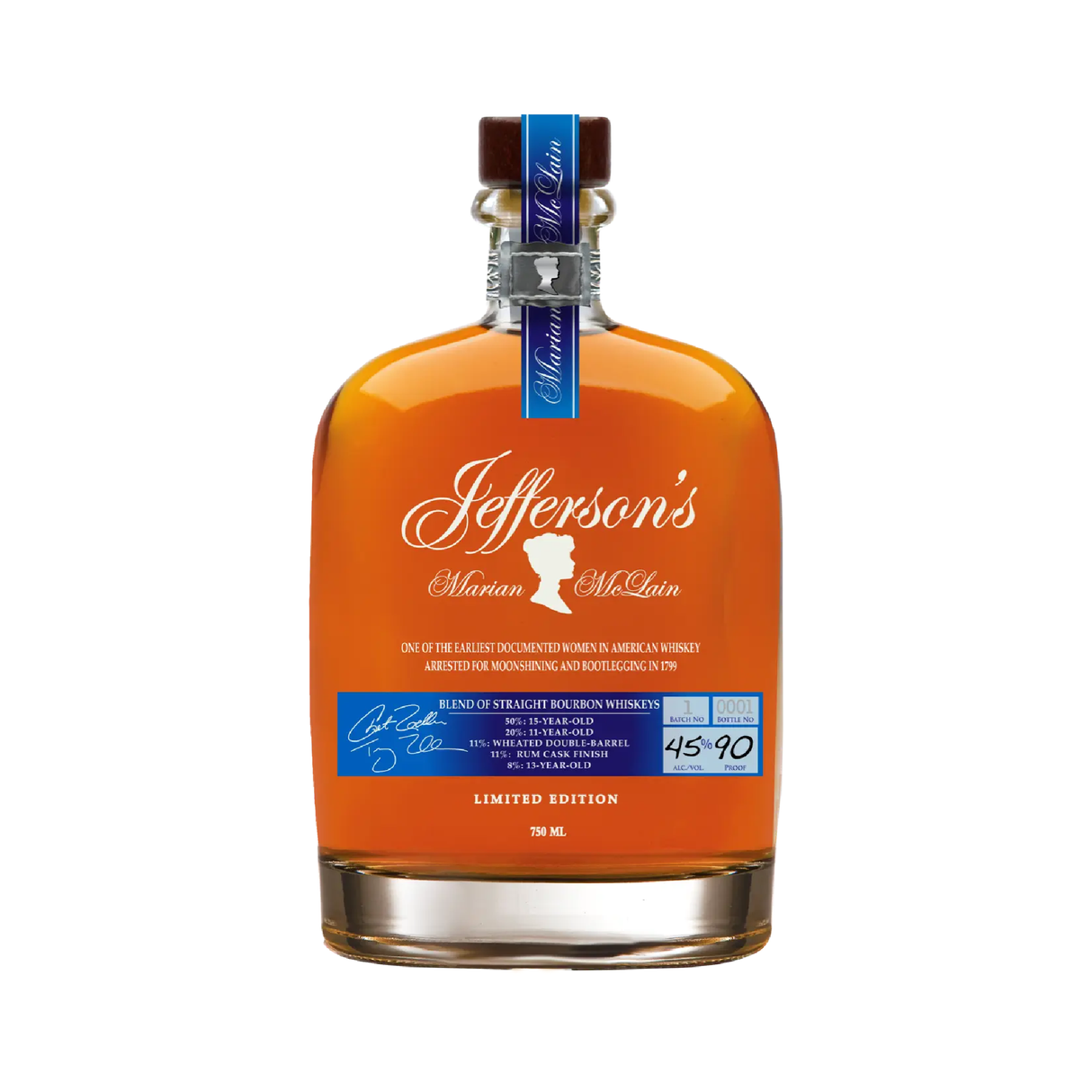 Jefferson'S Blend Of Straight Bourbon Marian Mclain Limited Edition