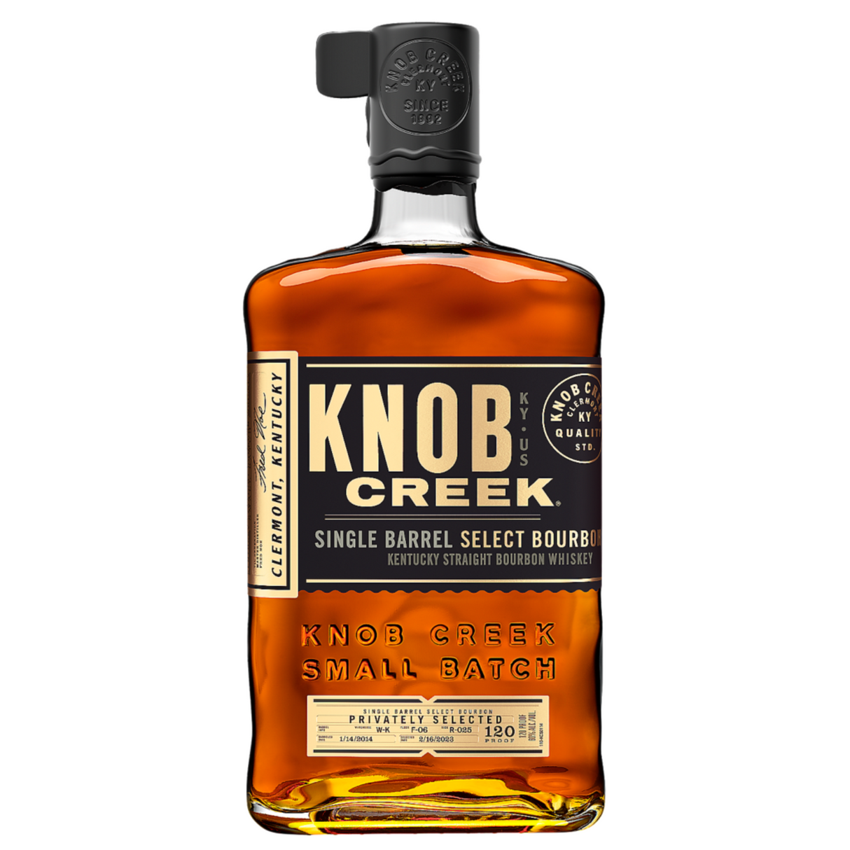 Knob Creek Straight Bourbon Single Barrel Select Small Batch Whiskey