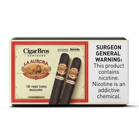 La_Aurora_1985_Toro_Maduro_6x58_-_10_Pack_Gran_Brazilian_Medium-Bodied_by_CigarBros-1
